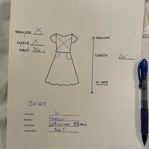 Thrill brand Women’s Skirt size L NWT with pockets - Picture 8 of 8